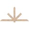 Ekena Millwork Kennewick Smooth Timber Gable Bracket, Douglas Fir, 84"W x 42"H x 1 1/2"D x 5 1/2"F, 12/12 Pitch GBW084X42X0206KEN00SDF - alternate 1